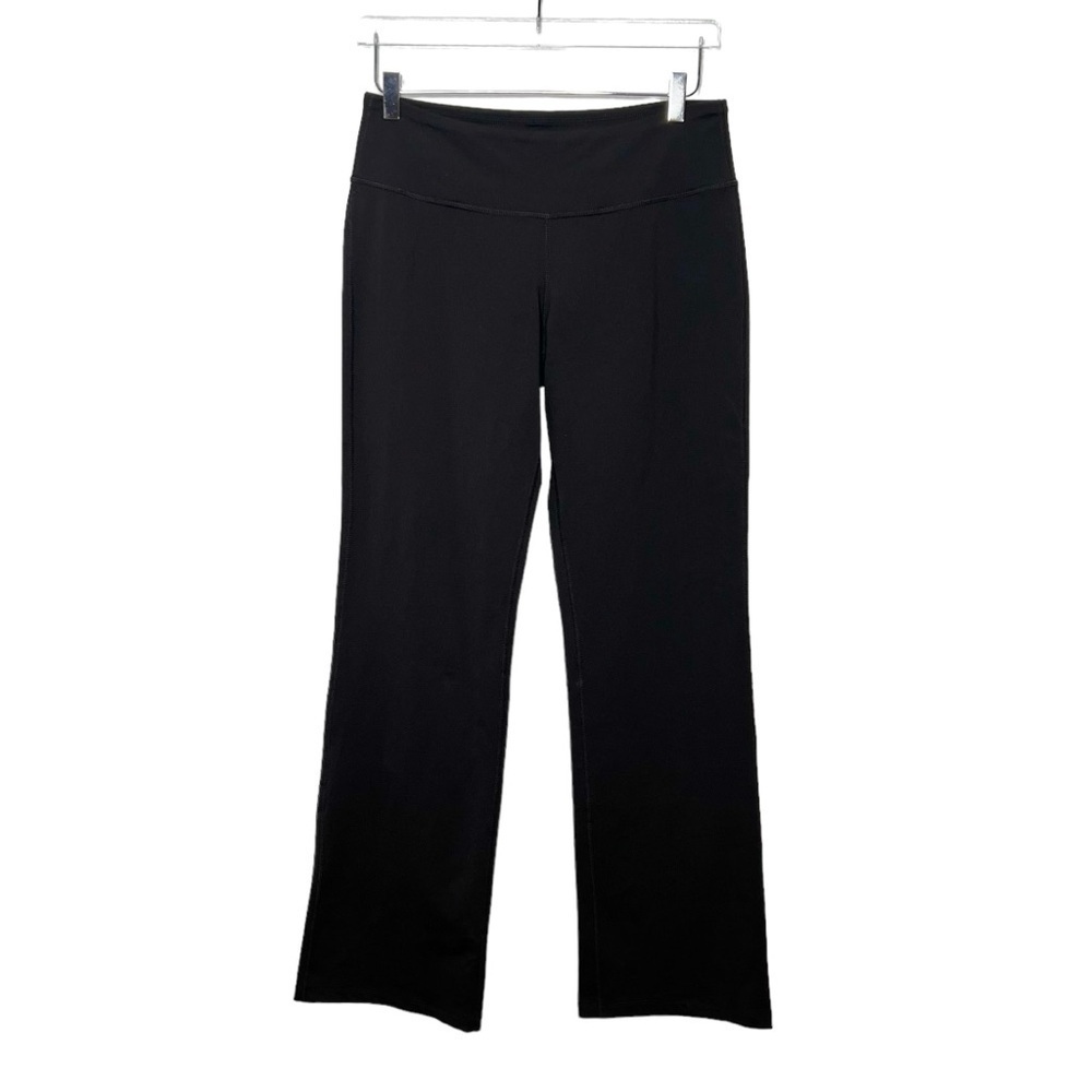 Prana Black Mid Rise Women’s Straight Leg Yoga Pants Sz  Medium Tall